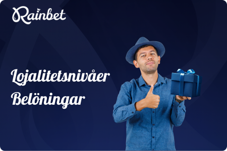 Rainbet lojalitetsnivåer och VIP-belöningar med spelare